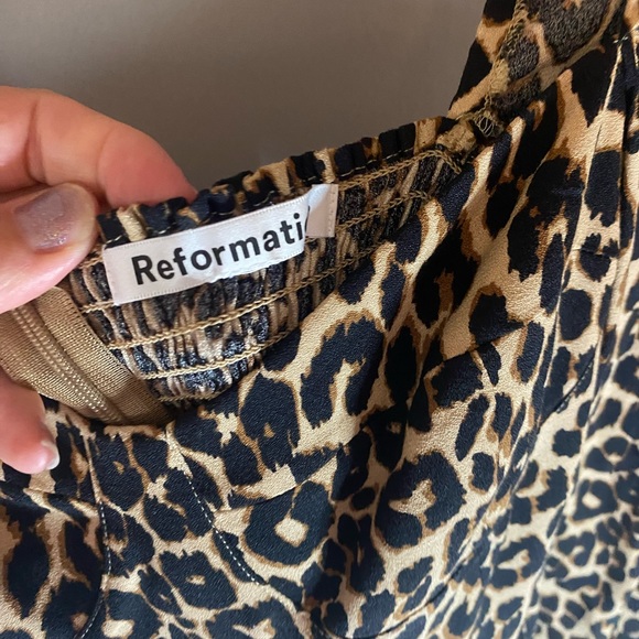 Reformation mochi animal print mini  long sleeve dress 👗 - Picture 5 of 7